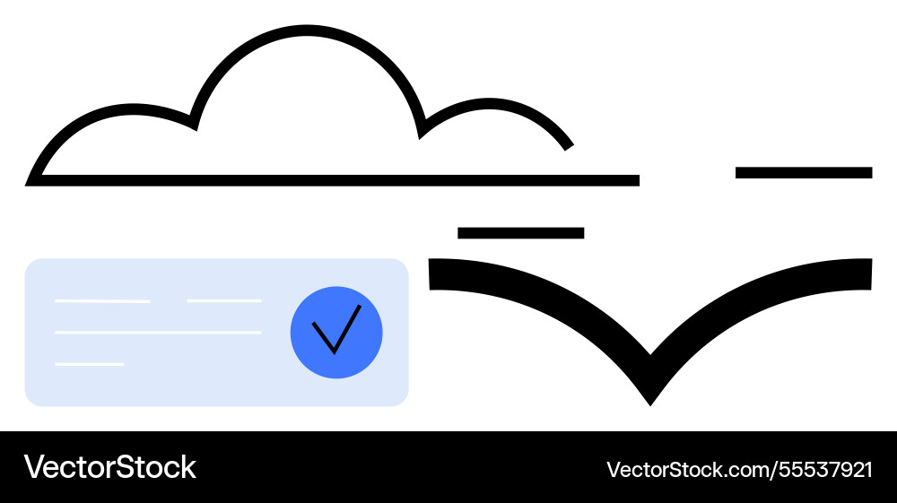 Cloud storage solution for secure data sharing Cloud storage solution for secure data sharing vector image