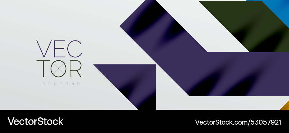 Minimal composition abstract lines and triangles Vector Image