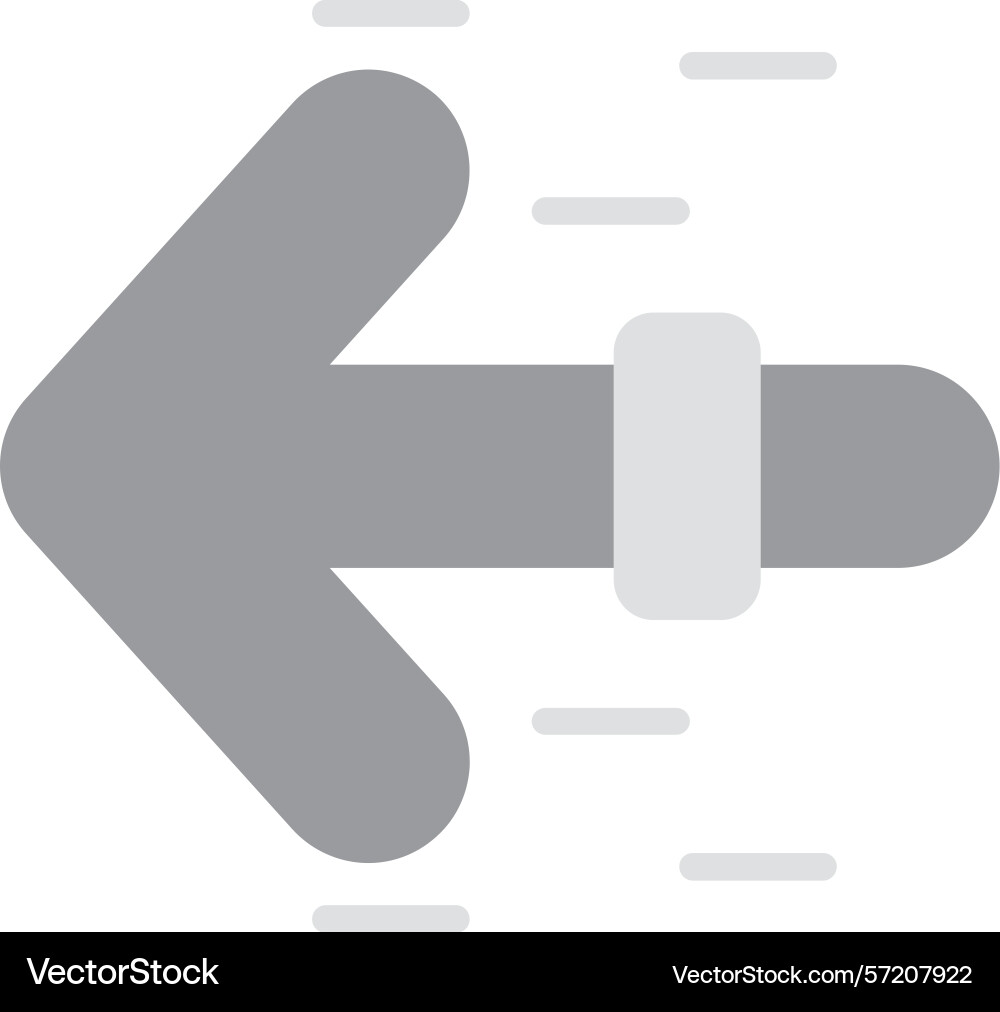 Left arrow icon Vector Image