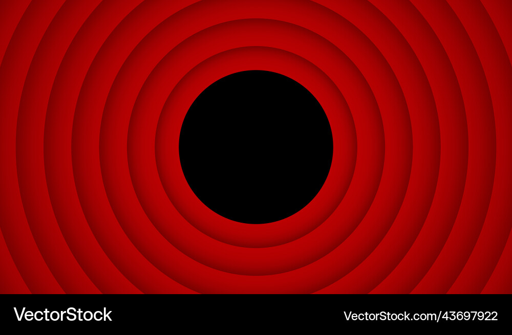 Retro Movie End Screen - Film Round Style Vector Image