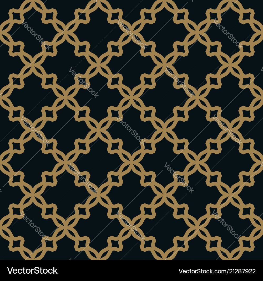 Seamless pattern elegant linear ornament Vector Image