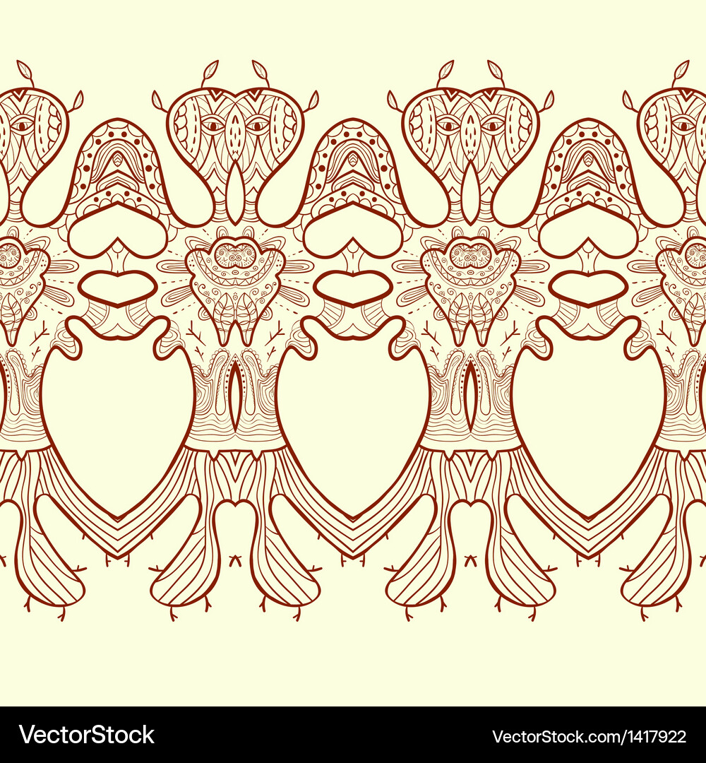 Seamless pattern with trees Vector Image