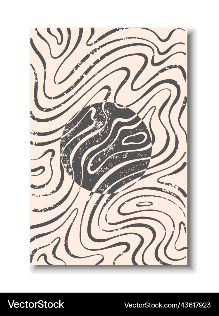 Poster with abstract geometric patterns Poster with abstract geometric patterns vector image