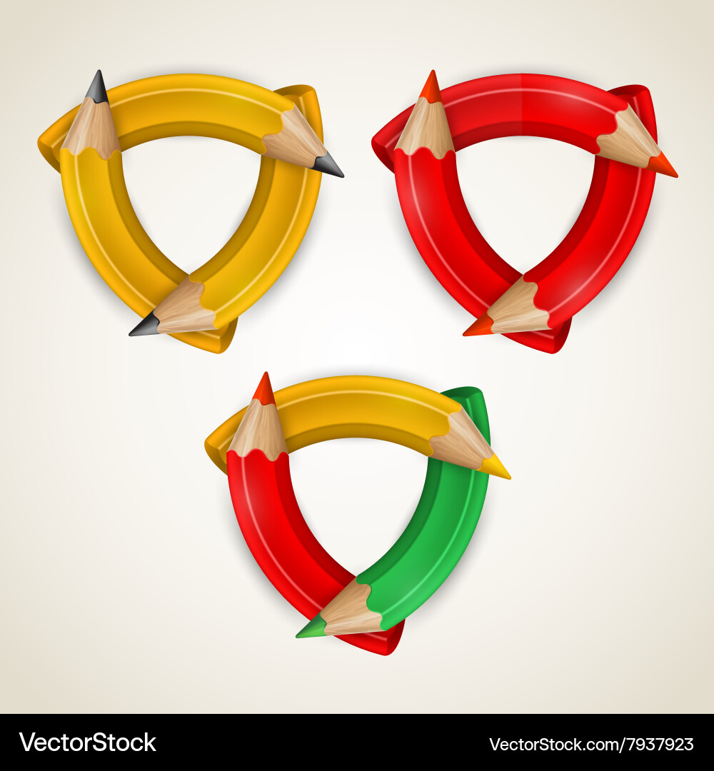 Set of abstracts design elements vector image