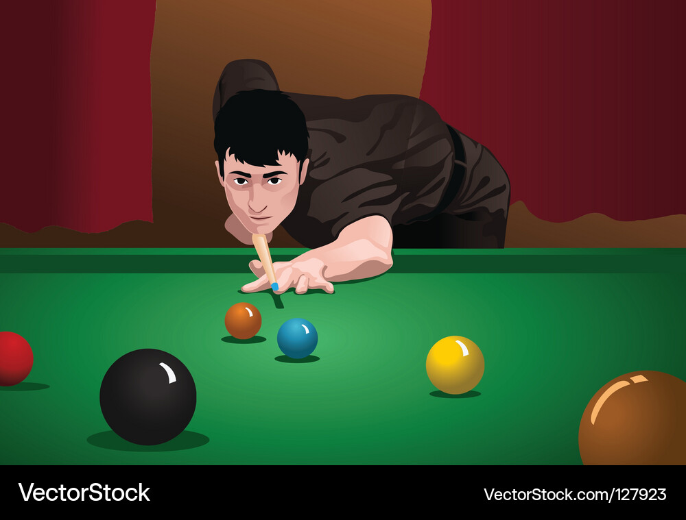 Snooker Game Vector Image