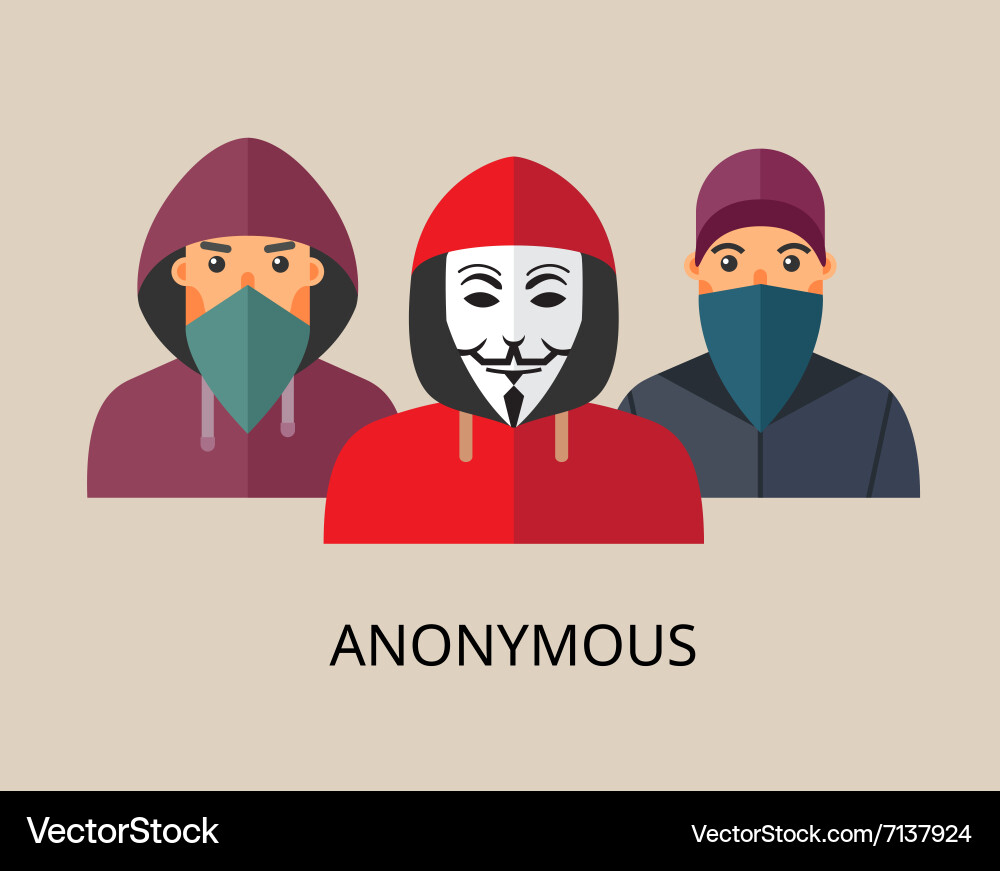 Anonymous Hacker Group vector image