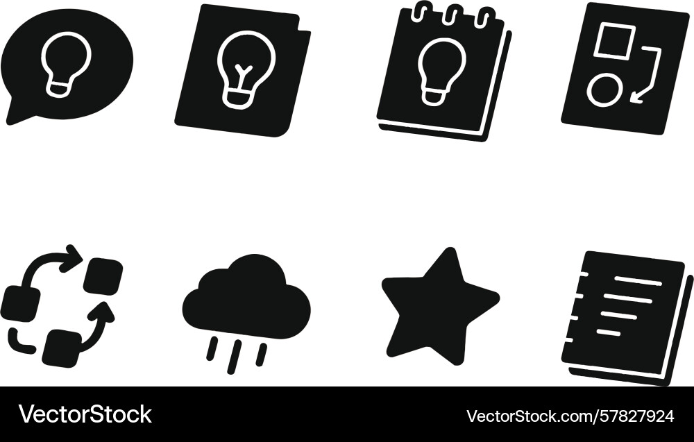 Collection of essential web icons representing Collection of essential web icons representing Vector Image