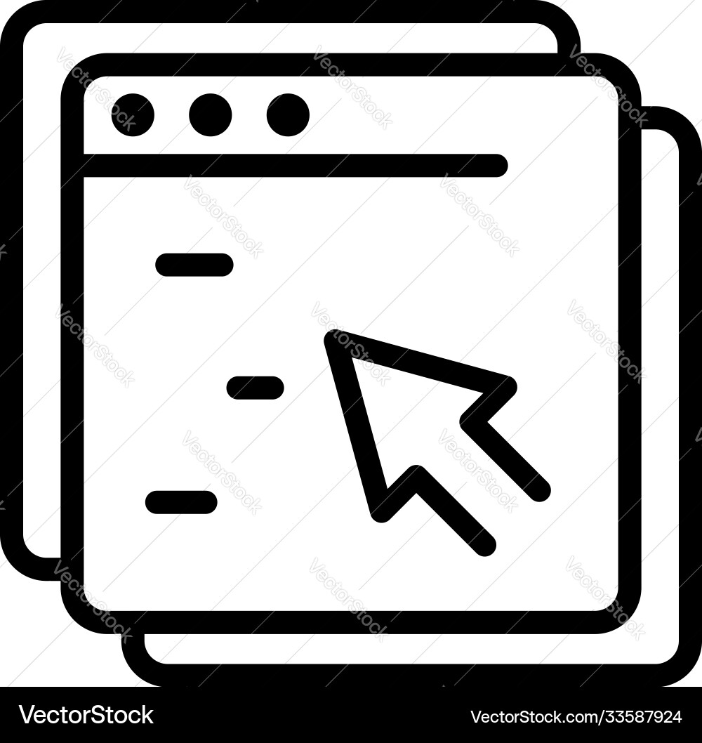Internet access icon outline style Internet access icon outline style Vector Image