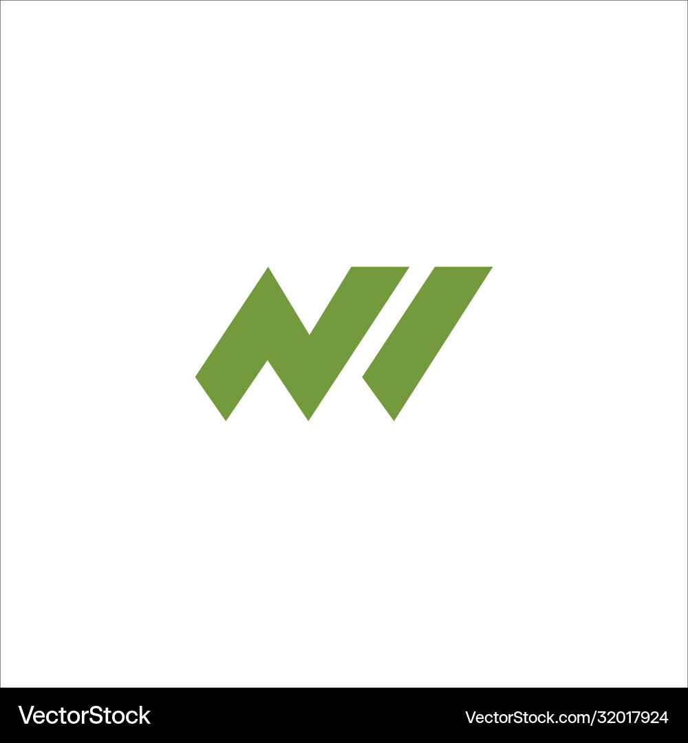 Monogram Initial Letter WM Logo Template Vector Image