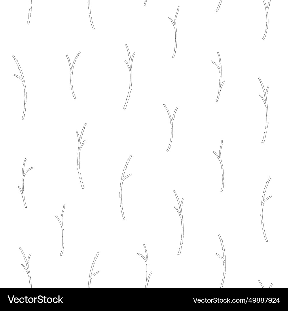 Seamless pattern with apricot branches vector image