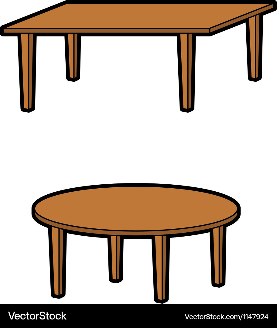 Two tables Vector Image