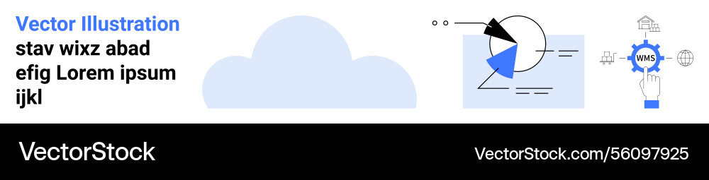 Abstract design with cloud data visualization Abstract design with cloud data visualization Vector Image