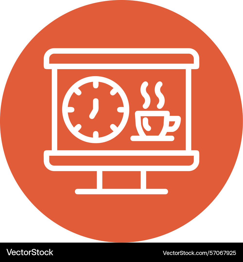 Breakout session line circle style icon design vector image