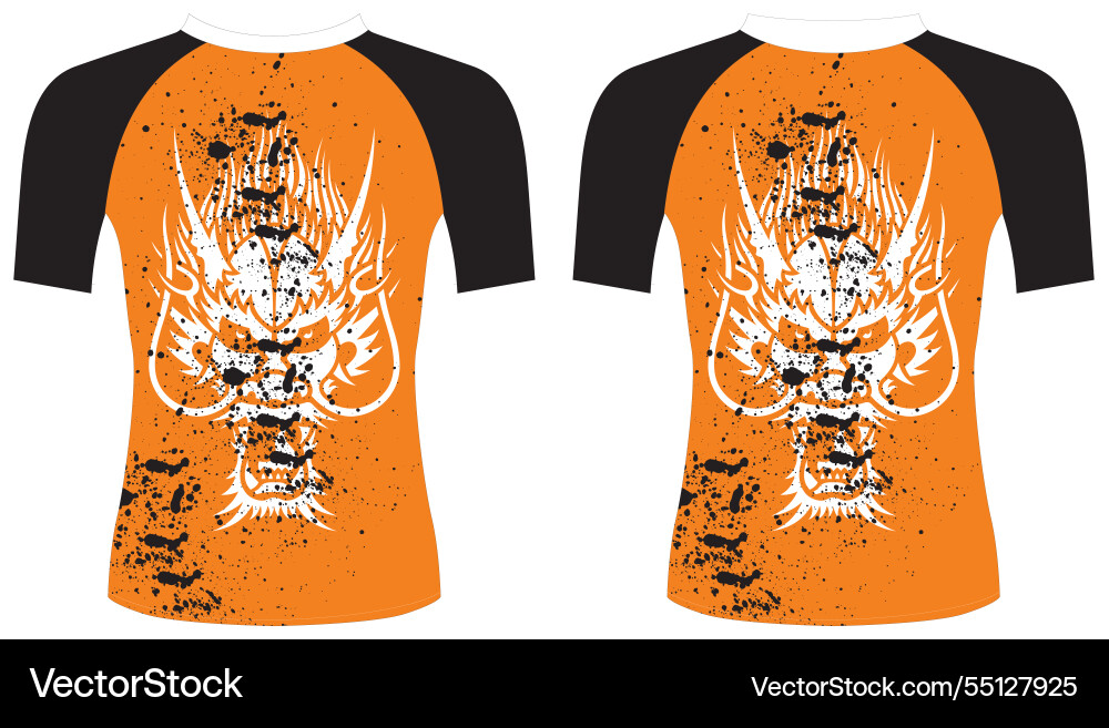 Compression rash guard template mock up Compression rash guard template mock up vector image