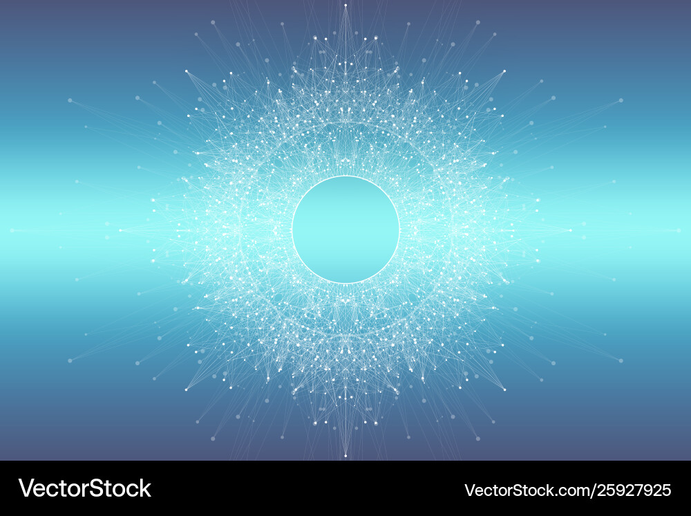 Connected Lines Abstract Background vector image