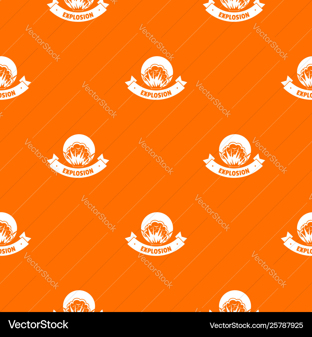 Frame explosion pattern orange Frame explosion pattern orange vector image