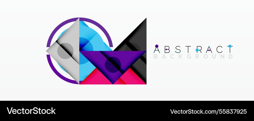 Geometric abstract design with layered triangles Geometric abstract design with layered triangles Vector Image