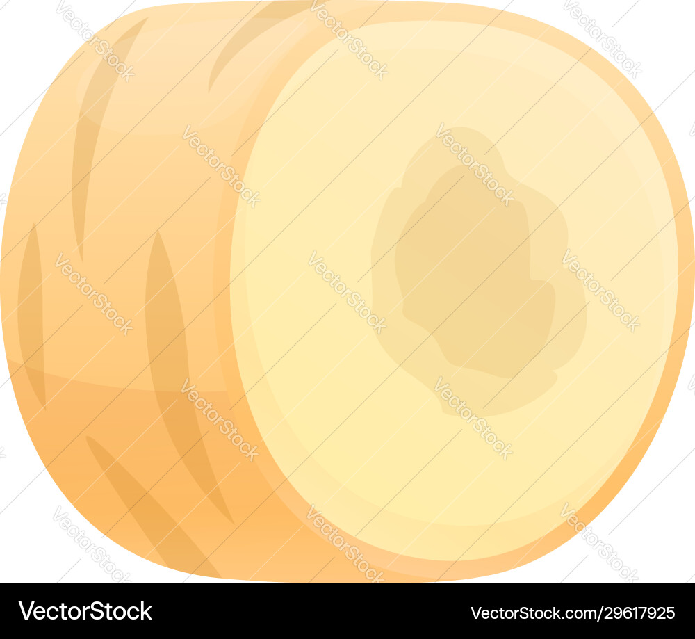 Parsnip roll icon cartoon style Vector Image