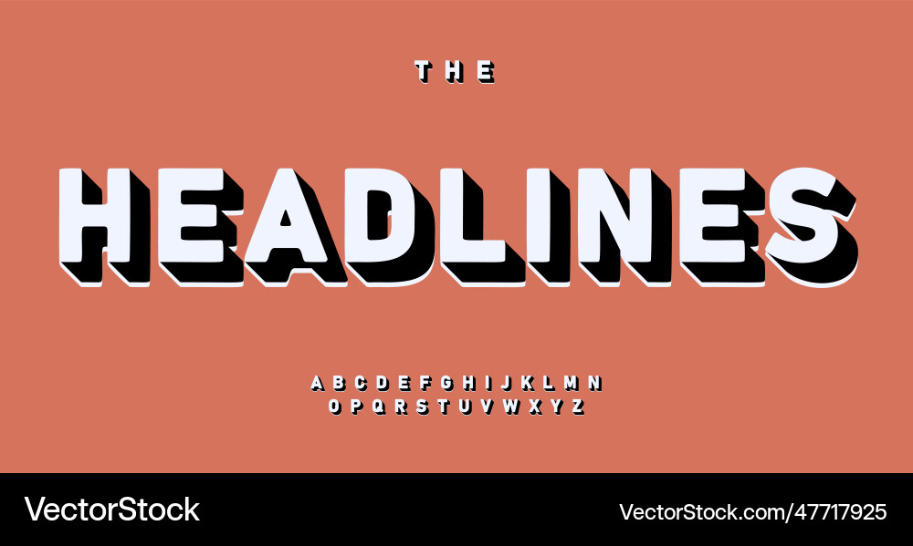 Retro Pop Comic Font - Bold & Playful Vector Image