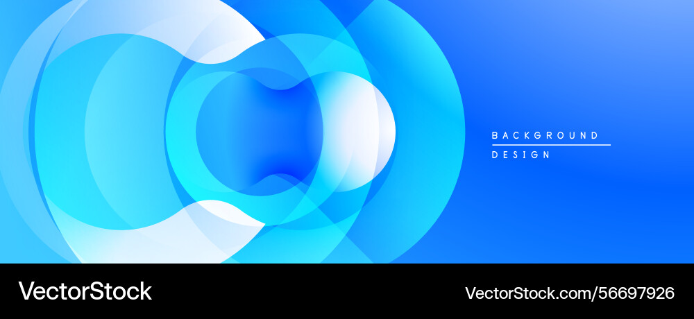 Abstract blue layers create dynamic tunnel Vector Image