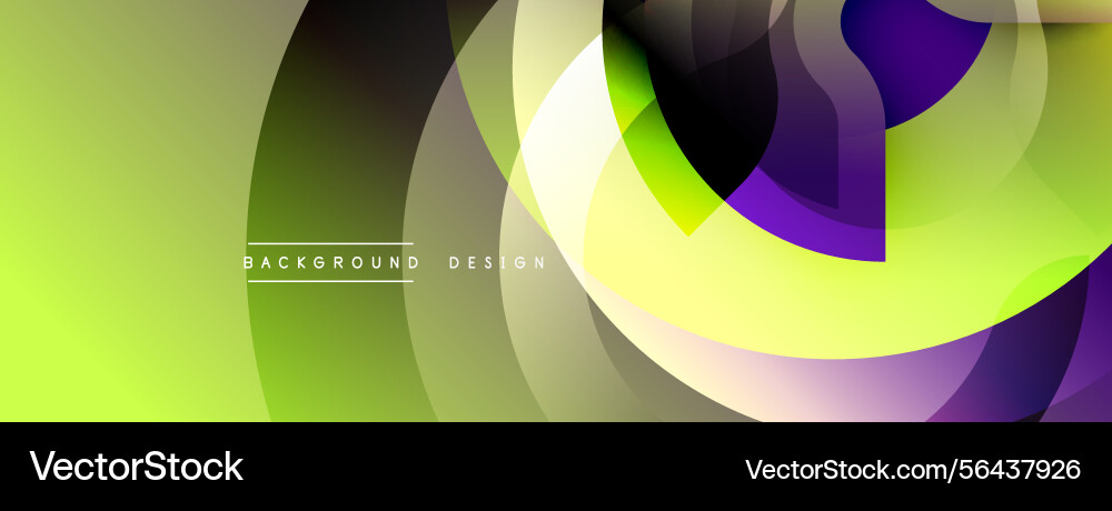 Abstract design features overlapping circles Vector Image