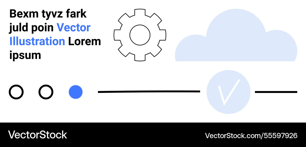 Abstract symbols representing digital processes Abstract symbols representing digital processes vector image