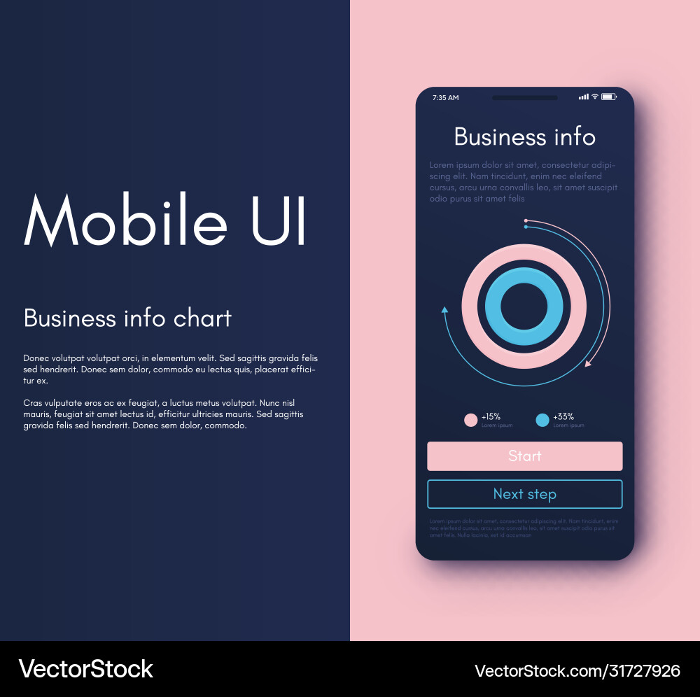 Mobile application interface ui design Mobile application interface ui design vector image