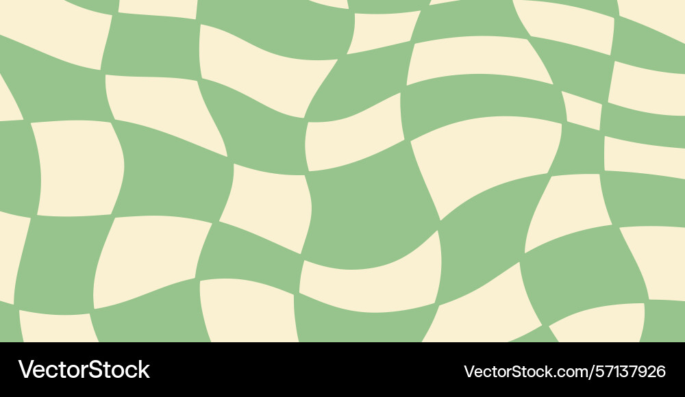 Twisted distorted checkered retro groovy pattern Twisted distorted checkered retro groovy pattern vector image