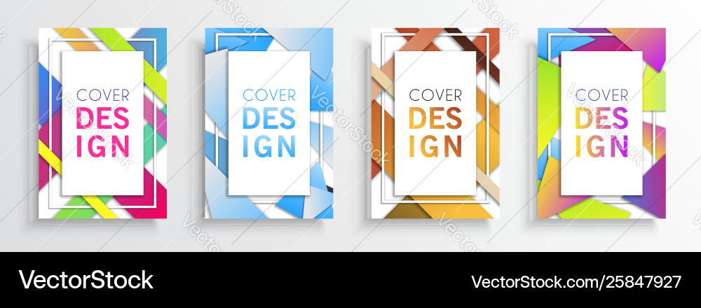 Abstract color background set for creative design Abstract color background set for creative design vector image