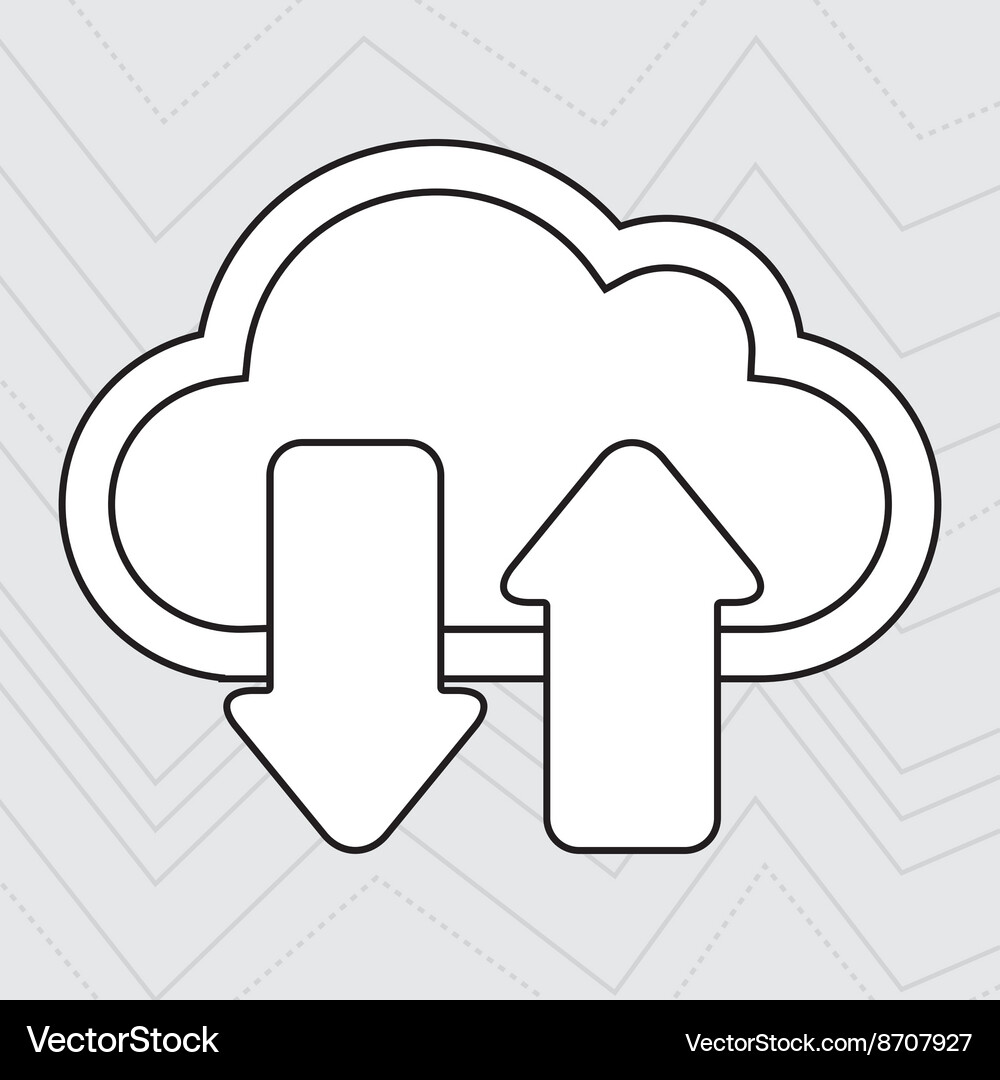 Cloud computing design Vector Image