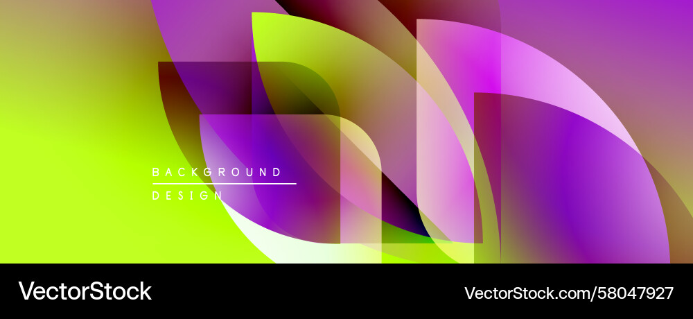 Dynamic Gradient Abstract Shapes Vector Image