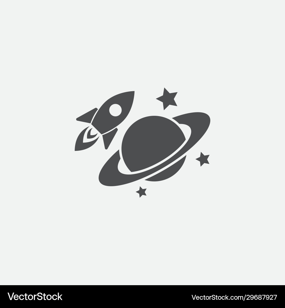 Planet Icon Set Vector Image