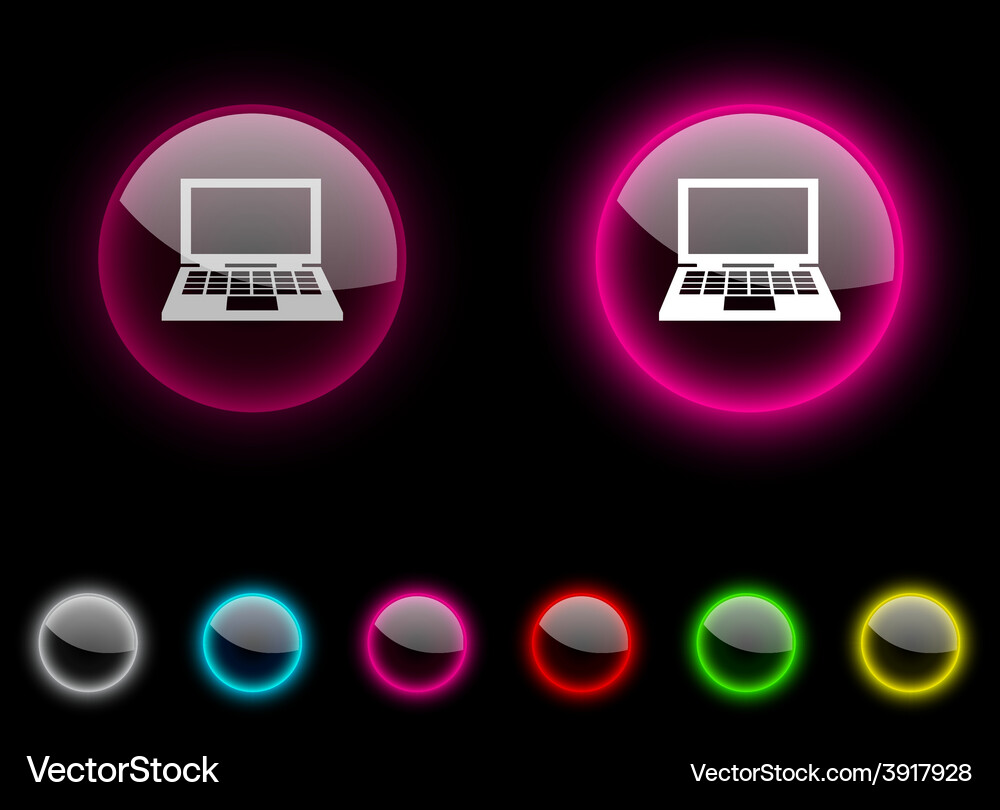 Notebook button Vector Image