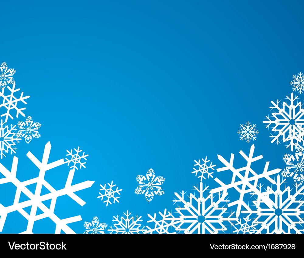 Snowflake background Vector Image