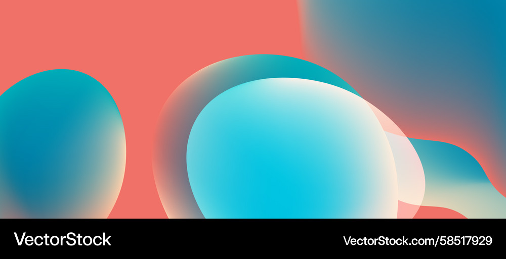 Abstract colorful shapes blend creating soft Abstract colorful shapes blend creating soft Vector Image