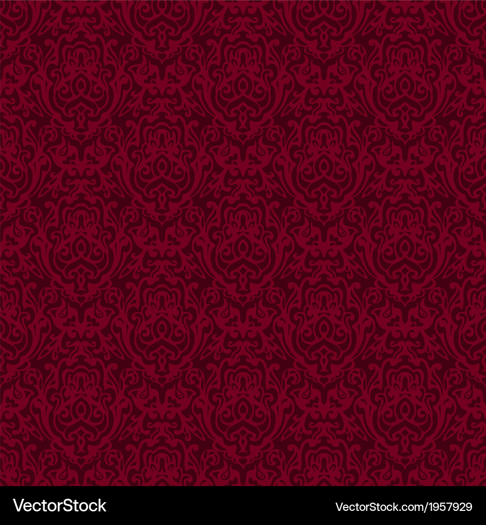 Damask seamless pattern background texture Vector Image