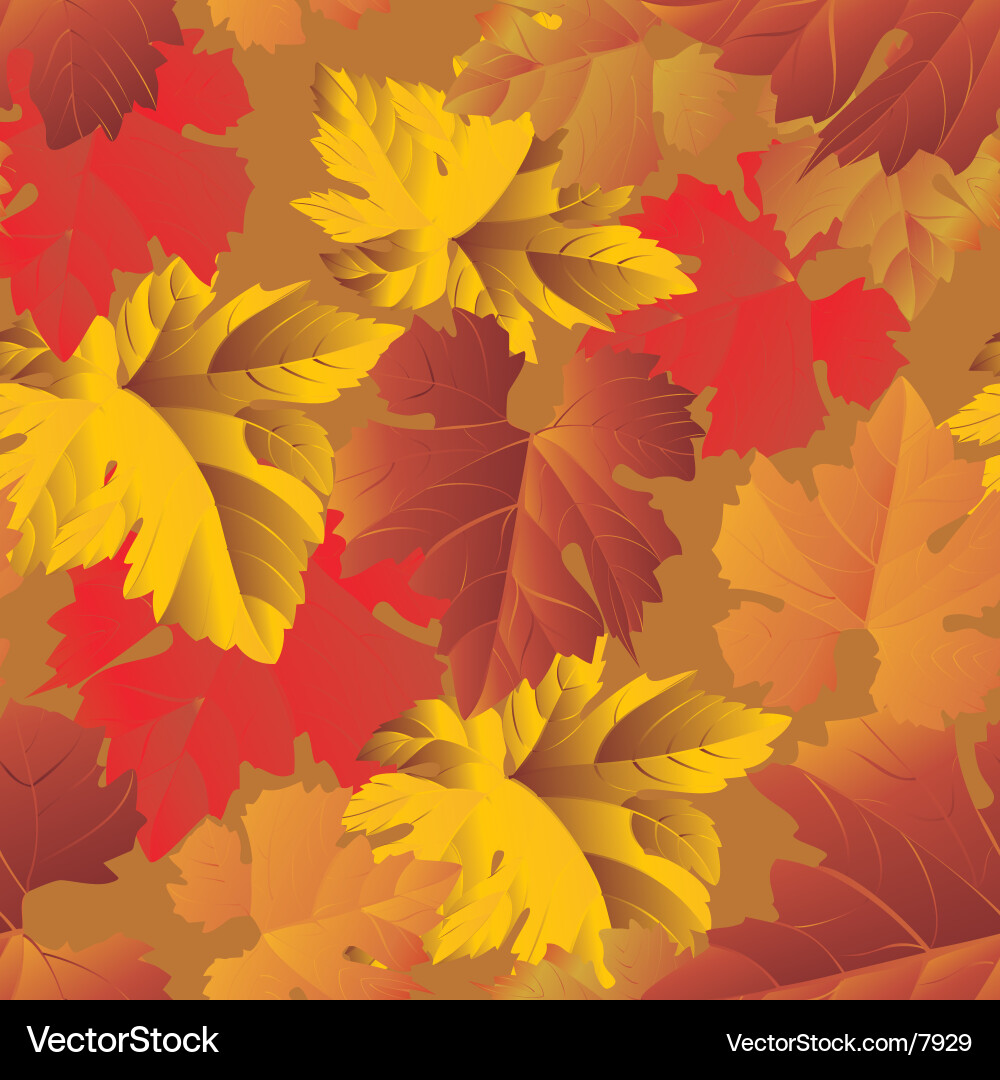 Hintergrund der Herbstblätter Vektorbild