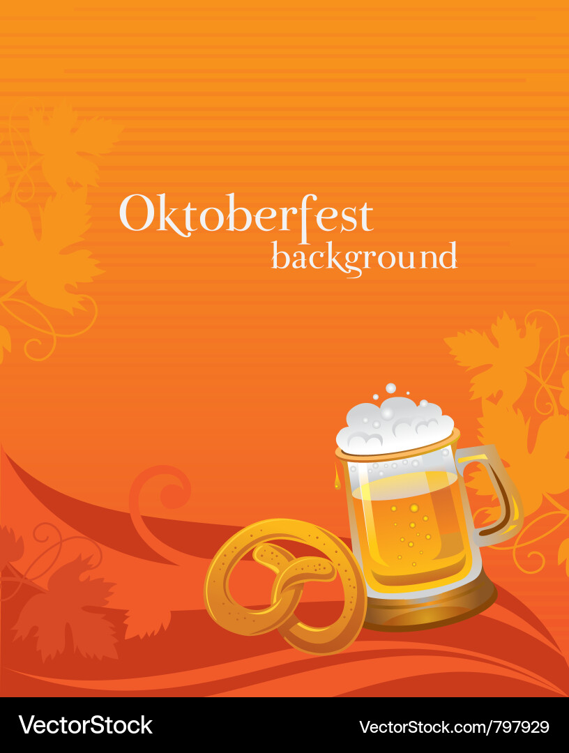 Oktoberfest Celebration Background Vector Image