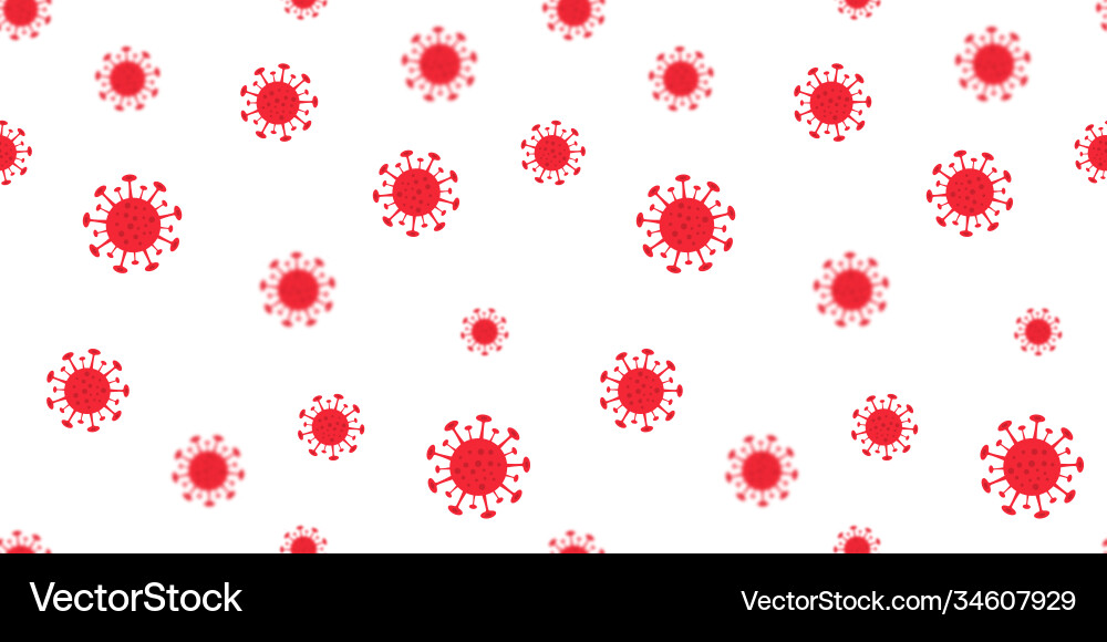 Seamless pattern covid19 virus icon sign Seamless pattern covid19 virus icon sign vector image