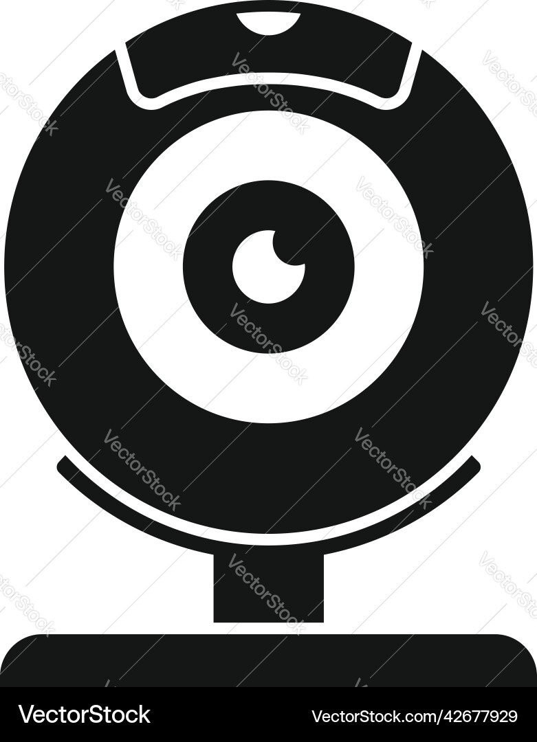 Web camera control icon simple data system Web camera control icon simple data system vector image
