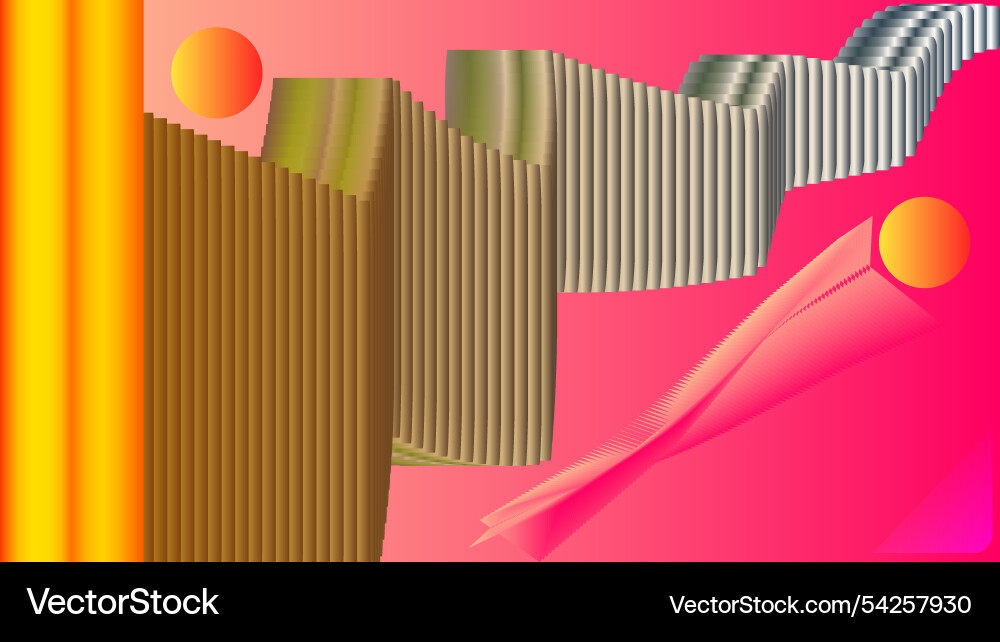 Abstract business background with random objects Vector Image