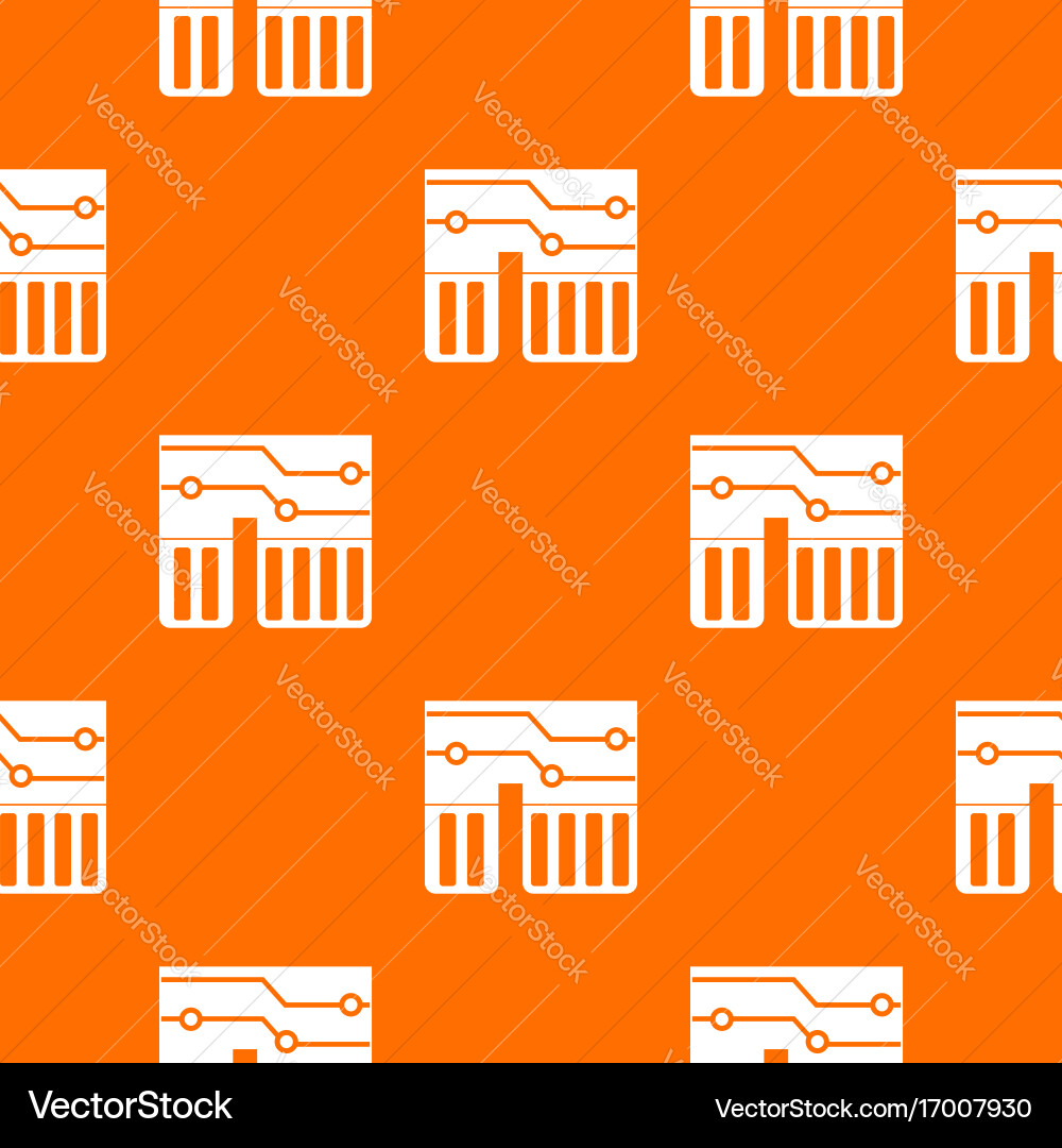 Computer chipset pattern seamless vector image