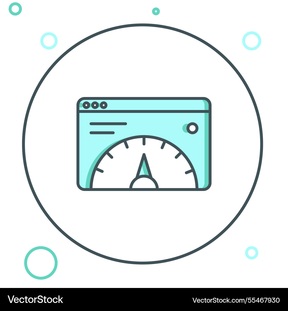 Line web analytics information and development Line web analytics information and development vector image