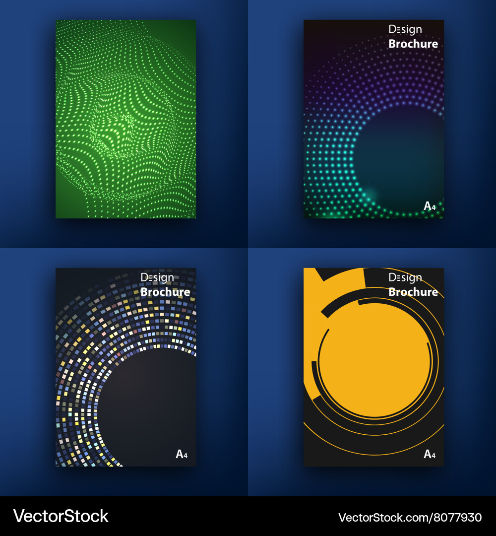 Templates design set of web mail brochures mobile vector image