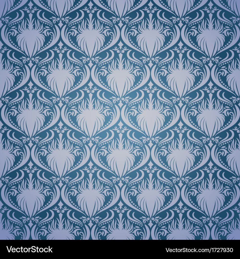 Vintage seamless damask pattern Royalty Free Vector Image