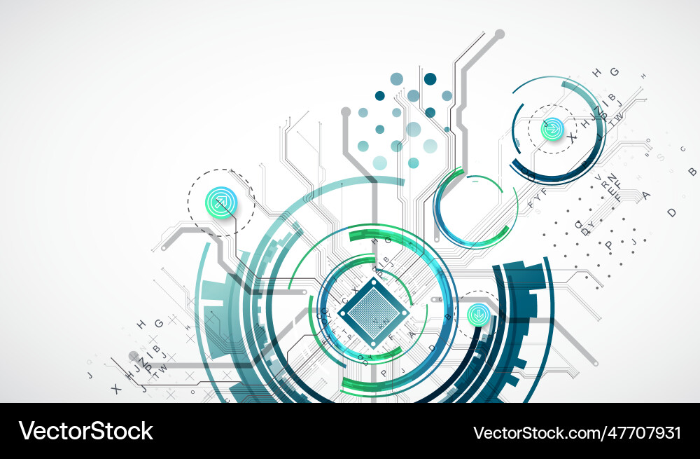 Abstract background on technological Abstract background on technological Vector Image
