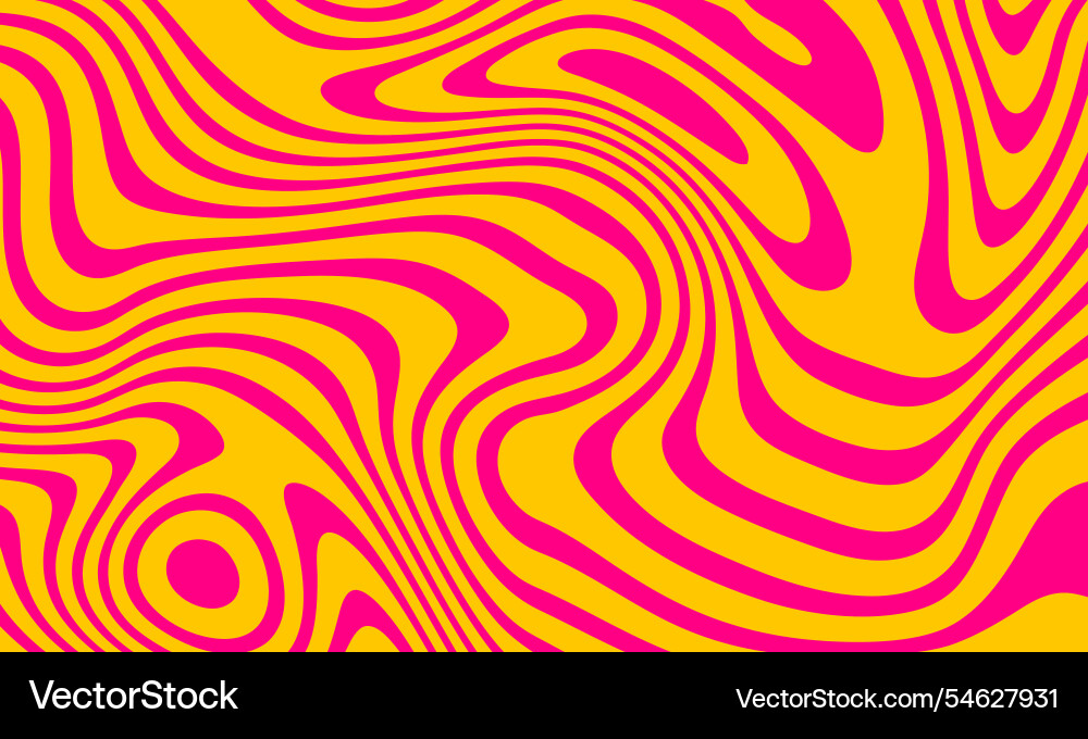 Abstract horizontal background with colorful waves Vector Image