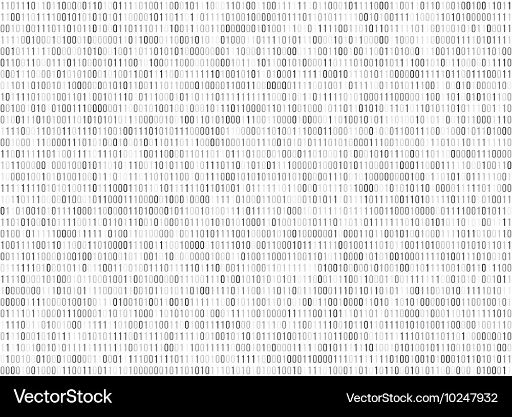 Digitaler Binär Code Matrix vektorbild