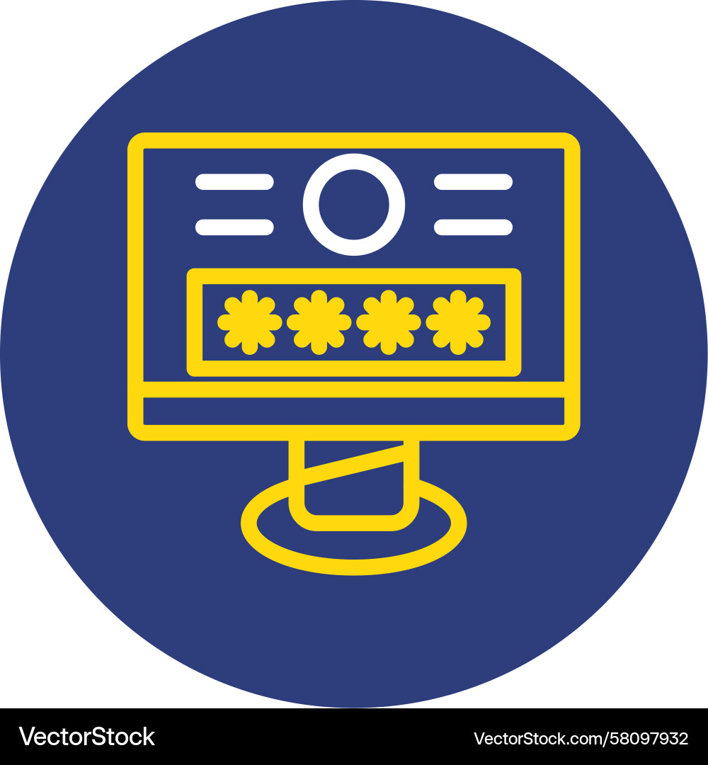 Dual Line Logging Circle Icon Vector Image
