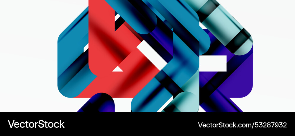 Dynamic colorful lines minimal abstract background vector image